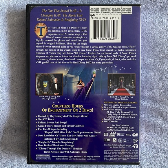 SNOW WHITE & THE 7 DWARFS DVD - Picture 2 of 6